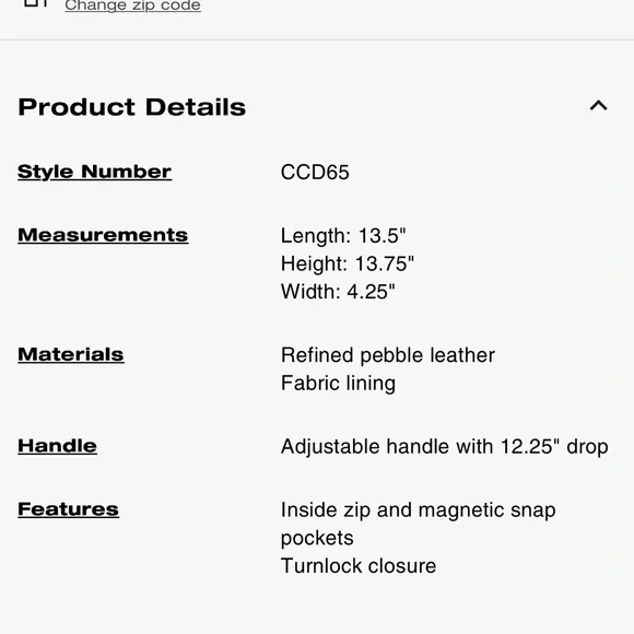 Coach Pebbled Large Hadley Bag - Picture 11 of 11